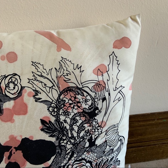 Quicksilver Skull Floral Pillow - Picture 3 of 7